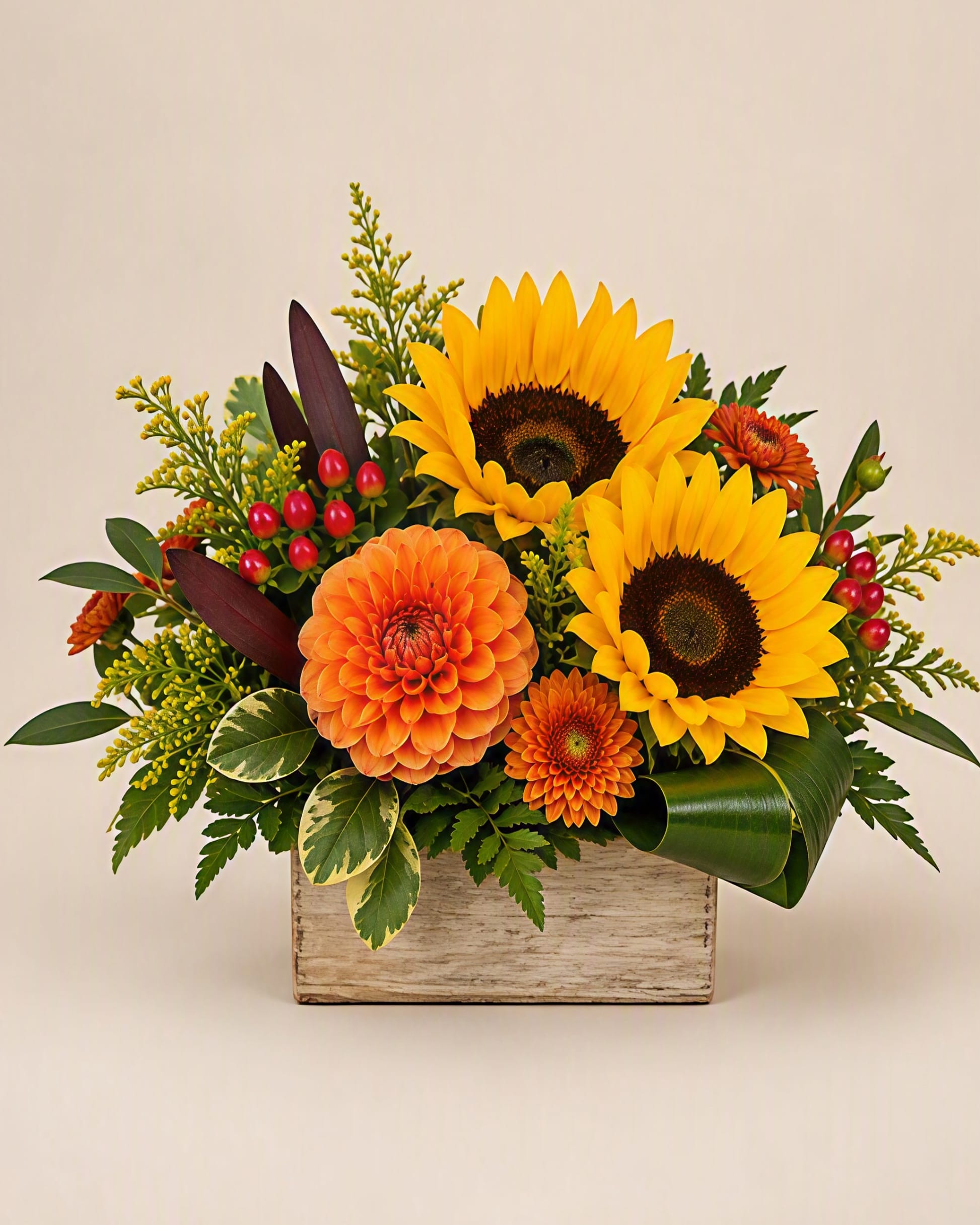 Golden Harvest Garden Flower Bouquet