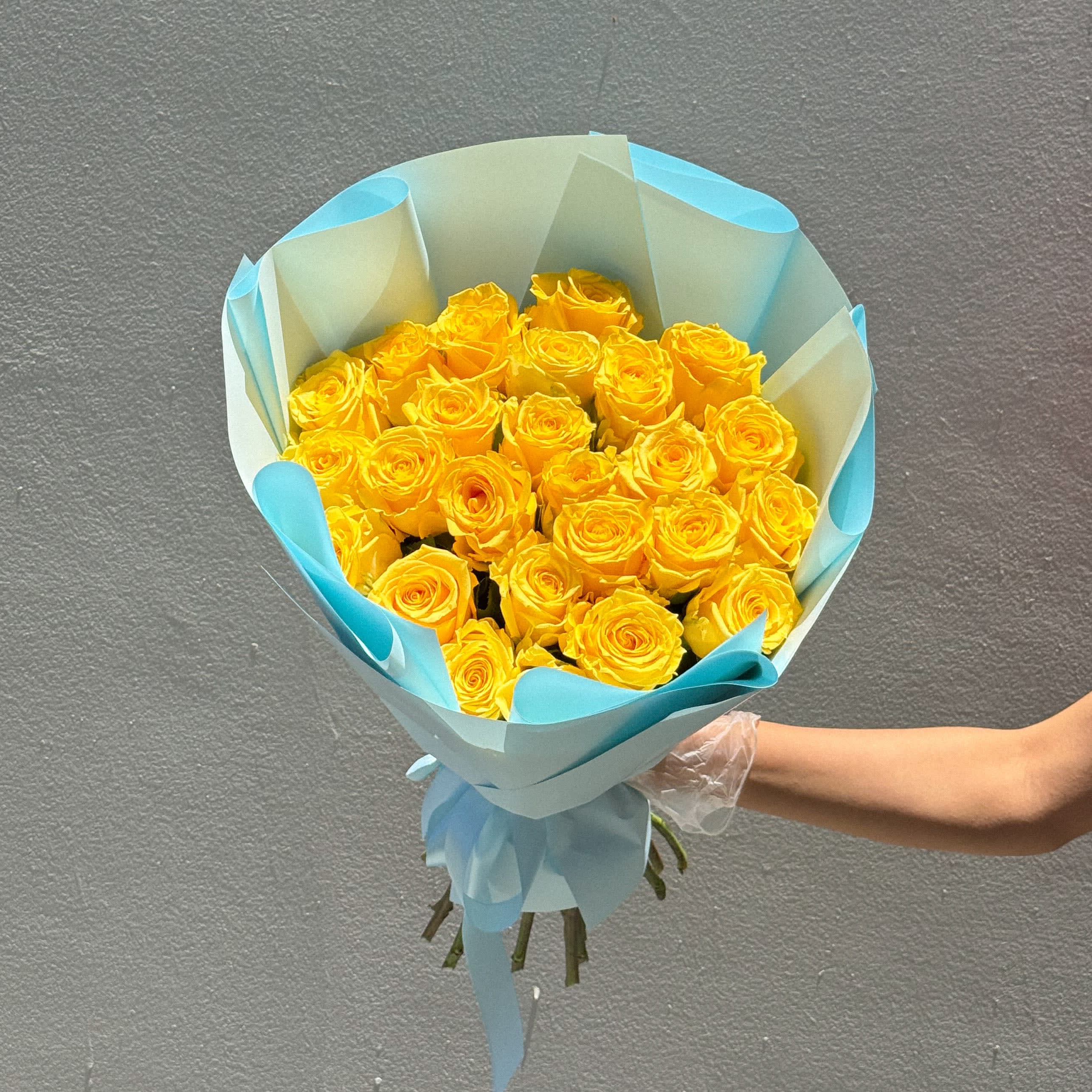 2 DOZEN YELLOW ROSES
