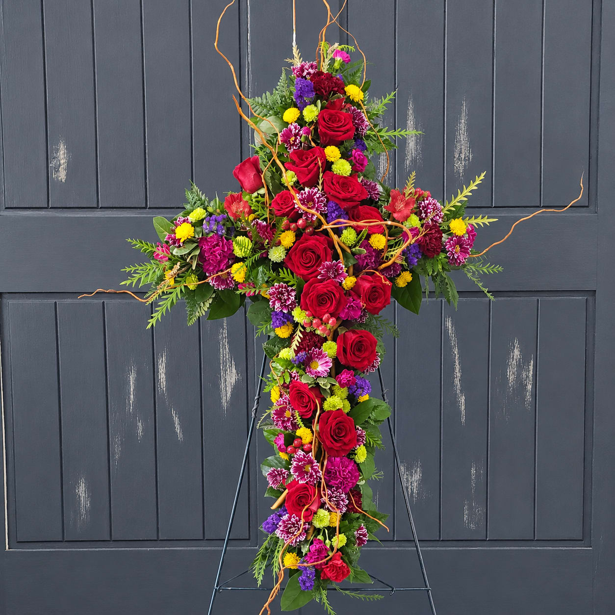 Homeward Rustic Rose Cross