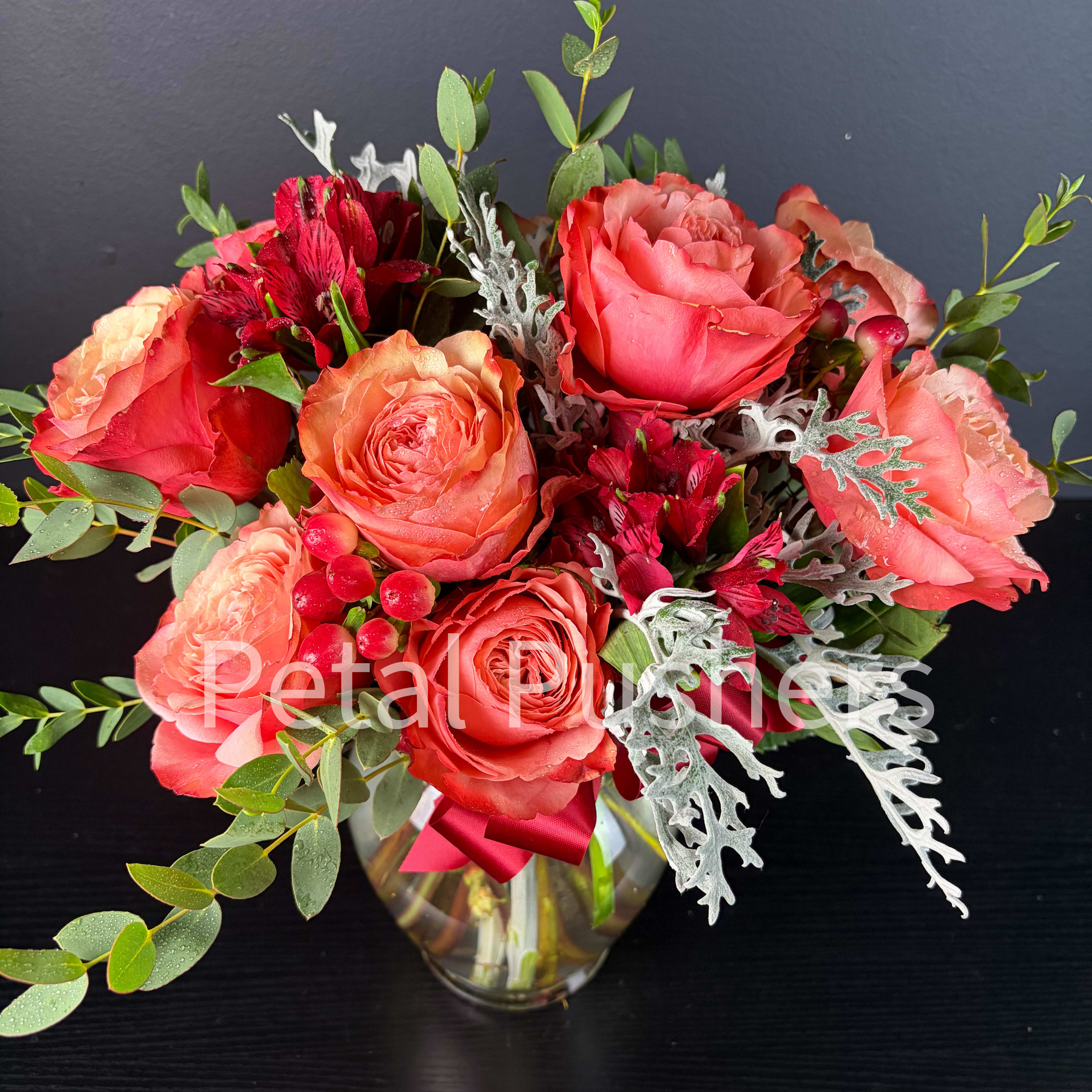 crimson Crush Flower Bouquet