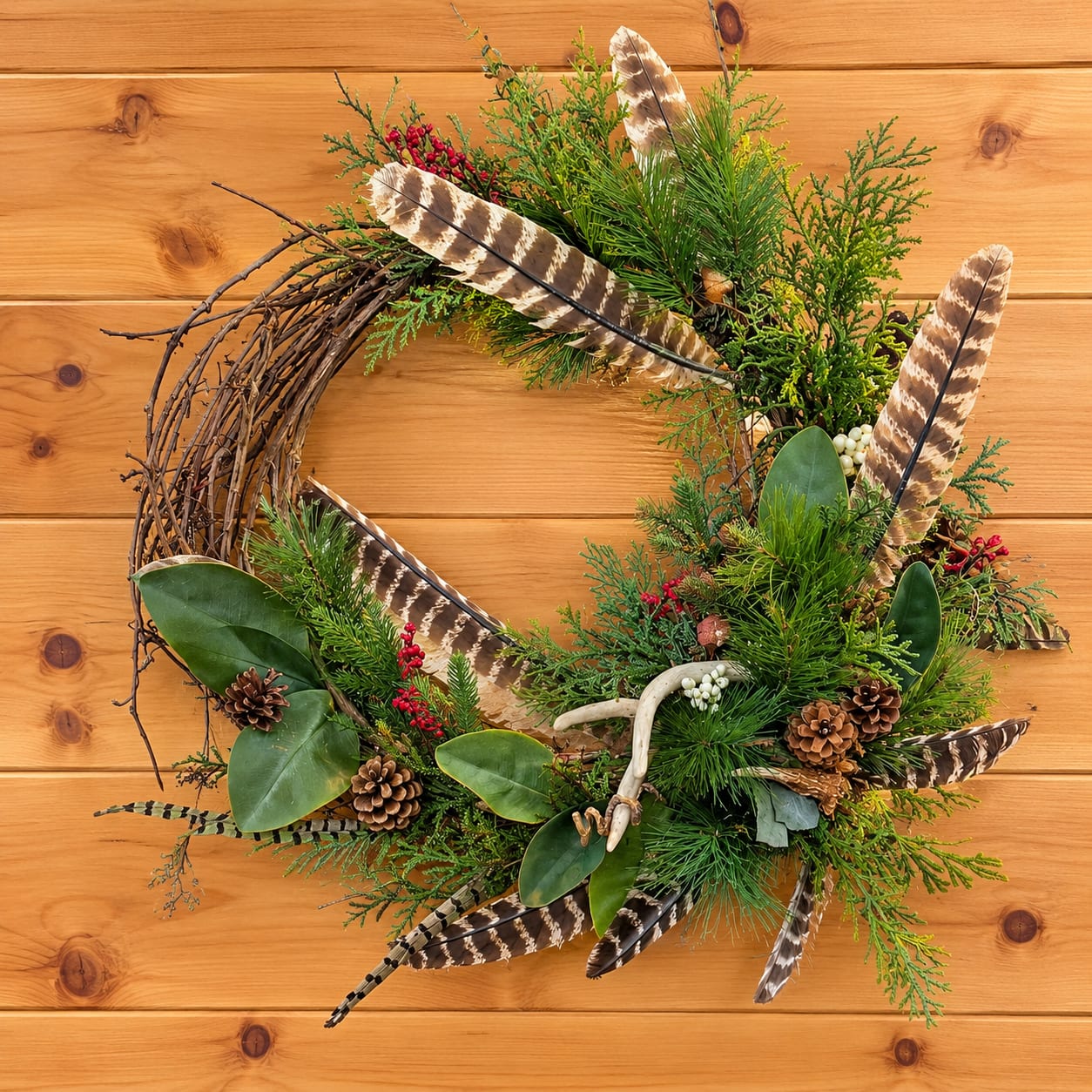Rustic Woodland Pine Wreath
