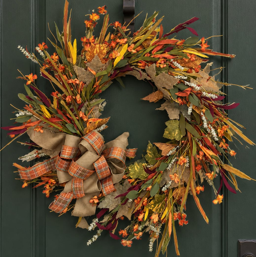 Autumn Woodland Botanical Wreath