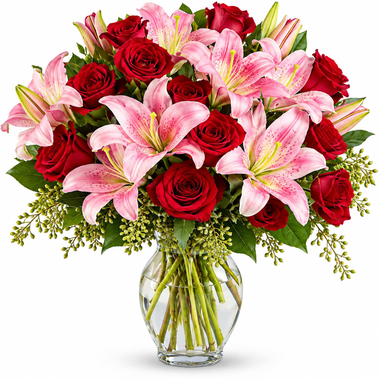Lavish Love Bouquet with Long Stemmed Red Roses Flower Bouquet