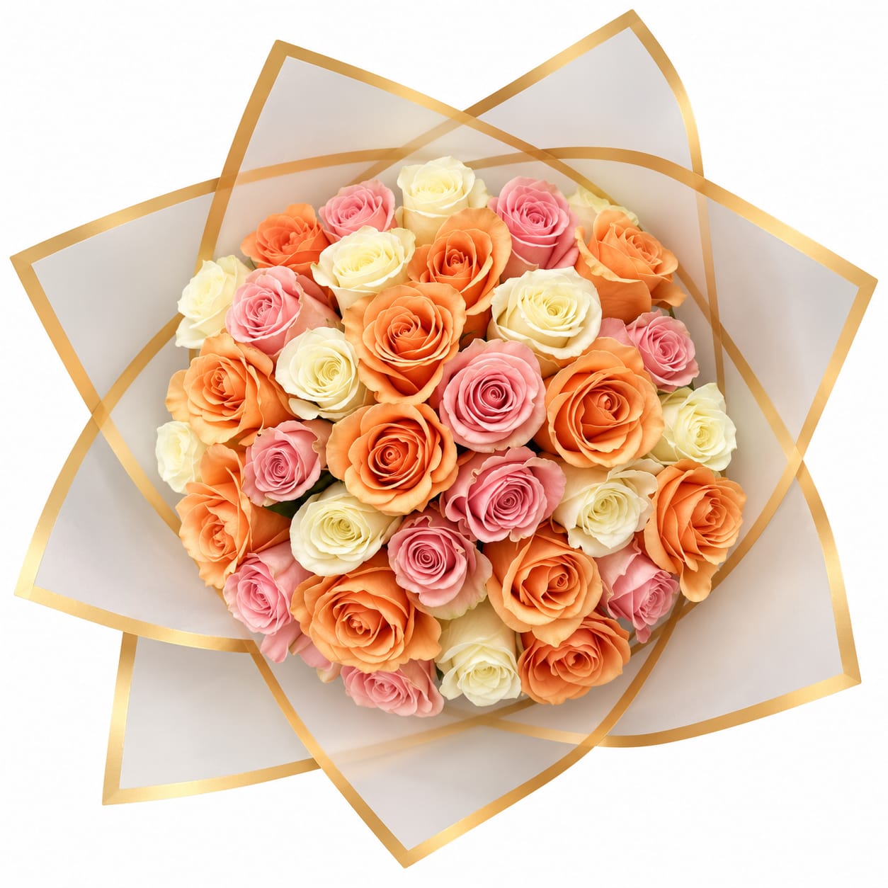 Pastels & Petals Rose Bouquet Flower Bouquet