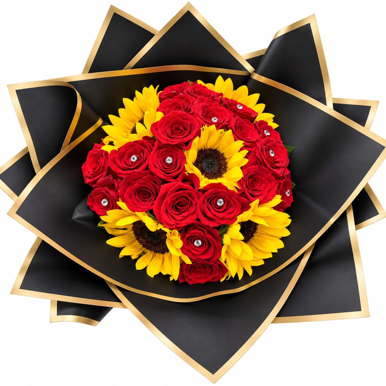 Suns 'N Roses Flower Bouquet