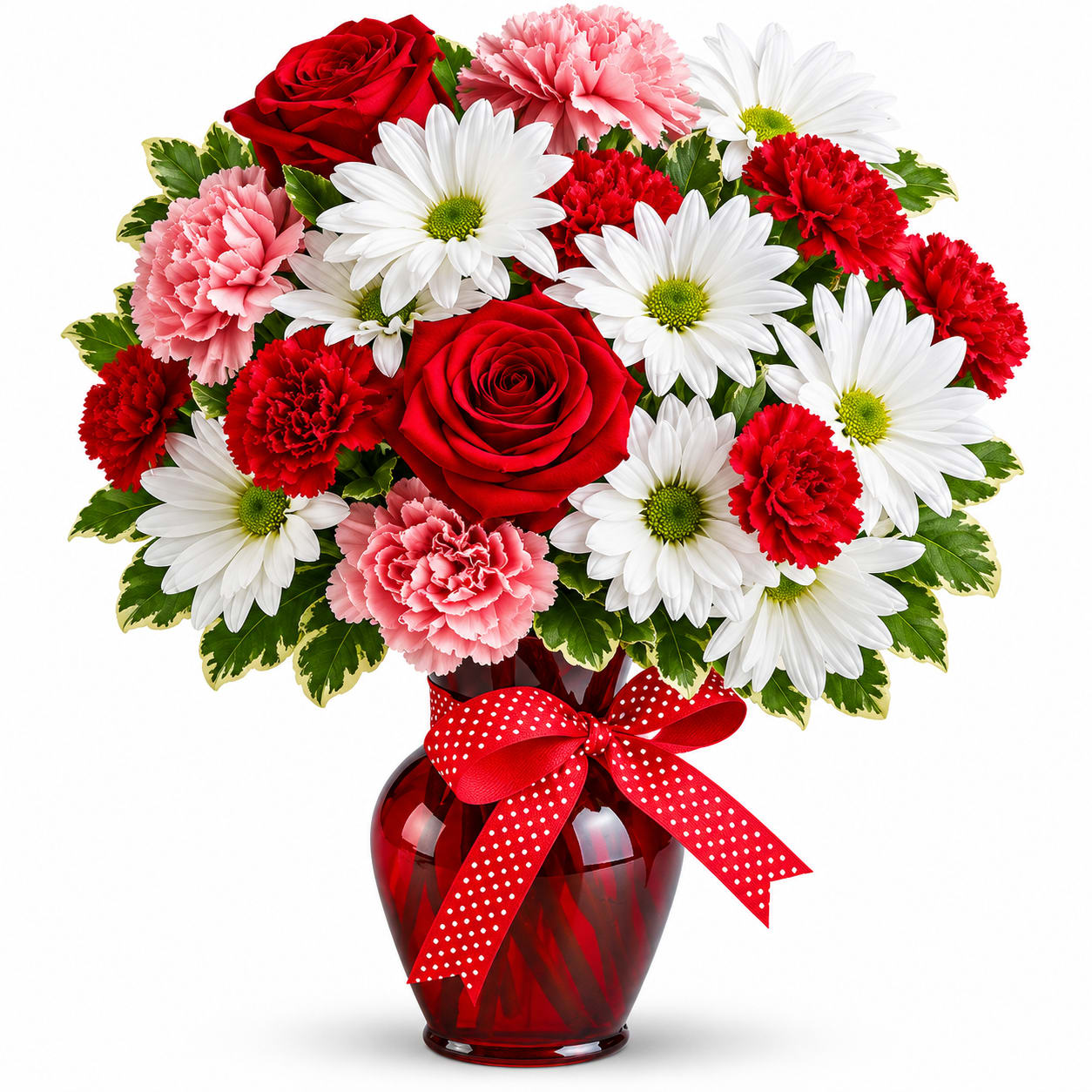 Hugs and Kisses Bouquet with Red Roses Flower Bouquet