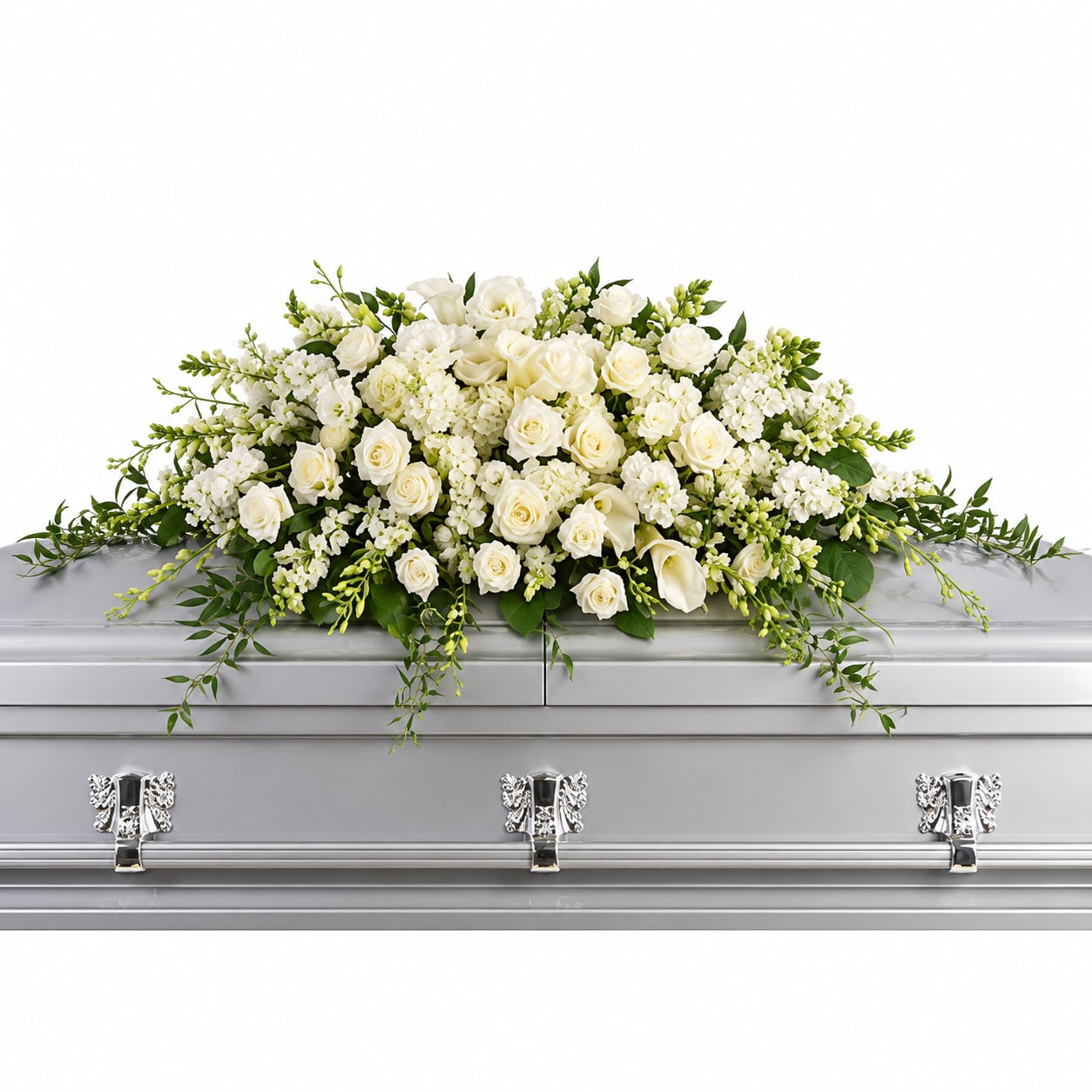 Purity And Peace Casket Spray