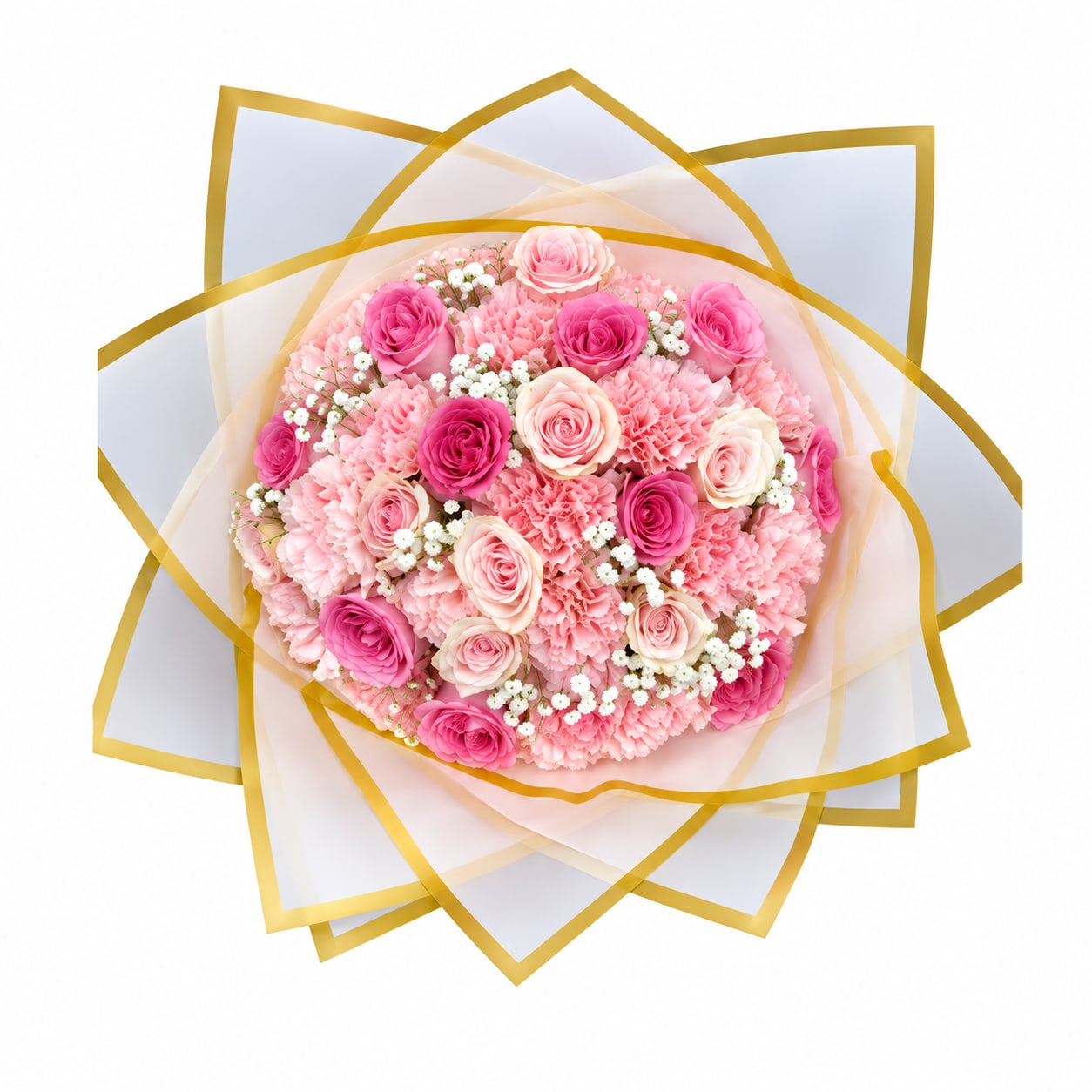 Pink Sherbet Bouquet Flower Bouquet