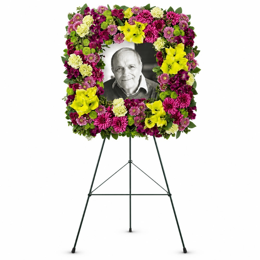 Mosaic of Memories Square Easel Wreath