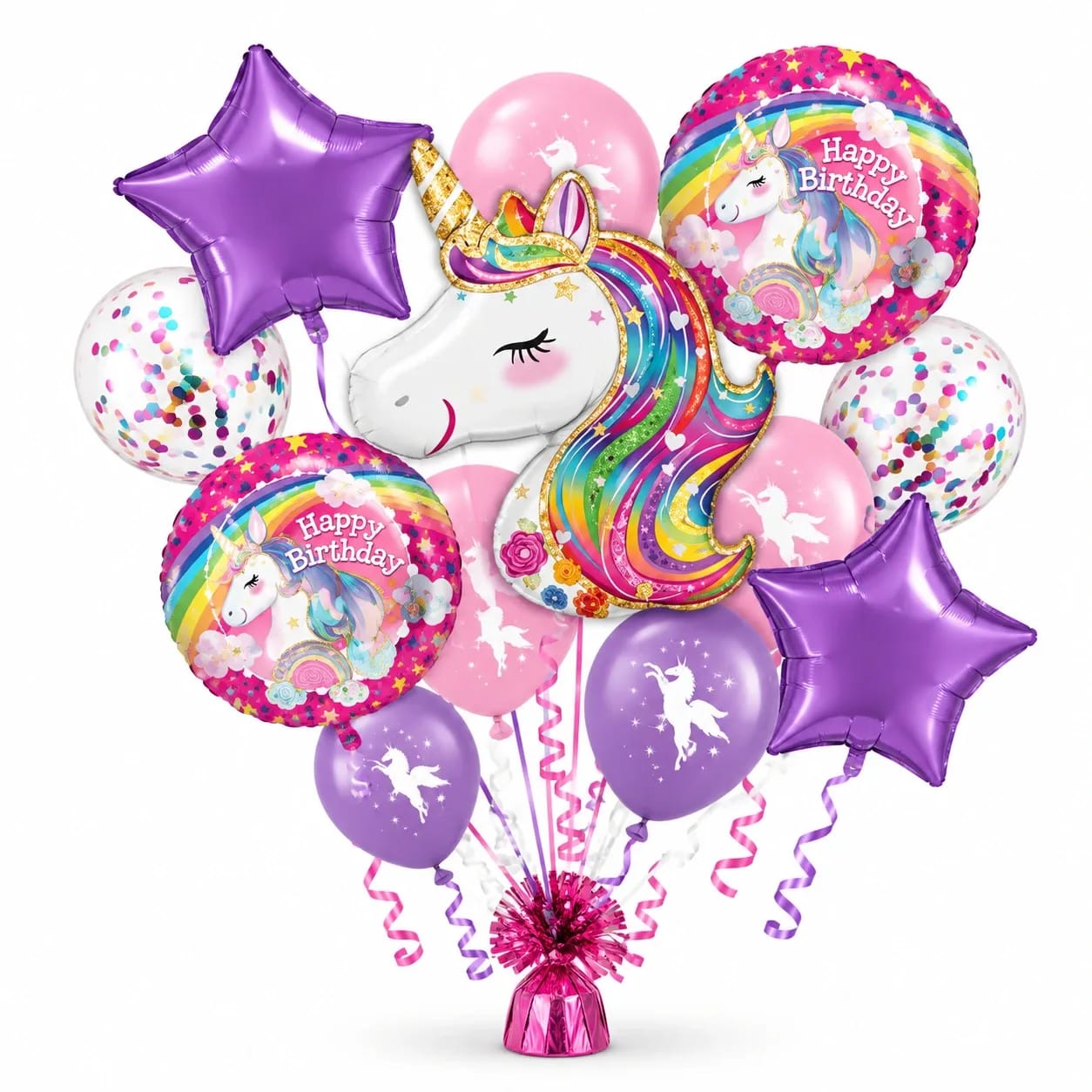 Happy Birthday Unicorn Balloon Bouquet Flower Bouquet