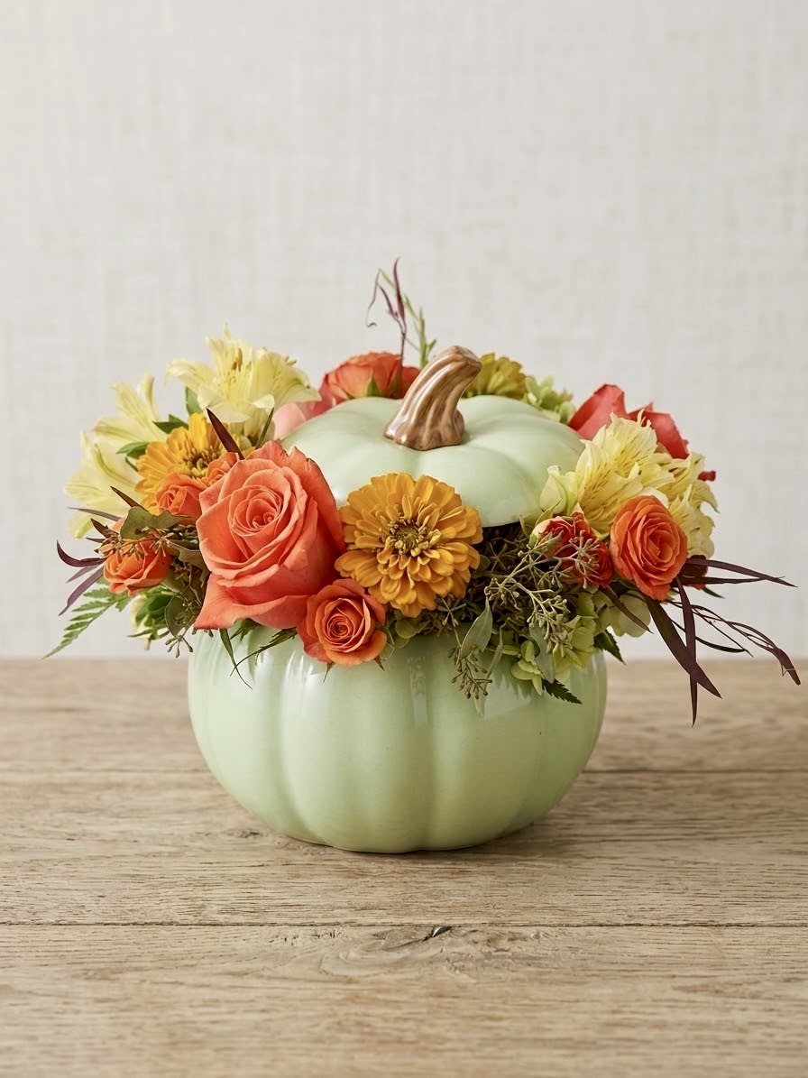 Whimsy Pumpkin Flower Bouquet