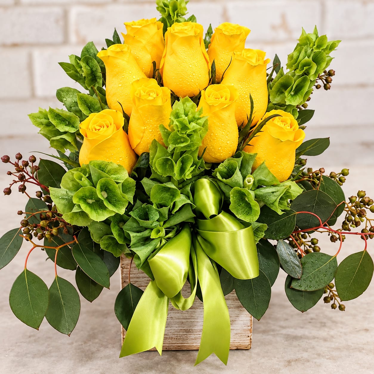 Box of Sunshine Flower Bouquet
