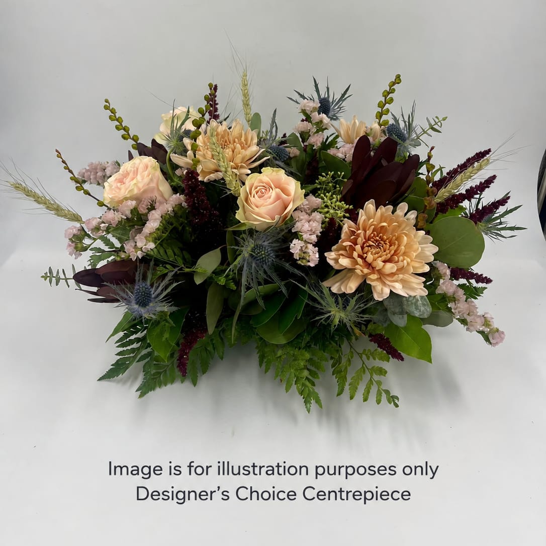 Designer's choice seasonal centerpiece