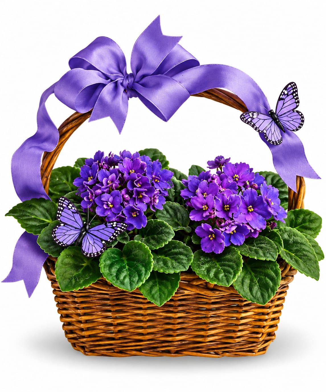 Violets And Butterflies