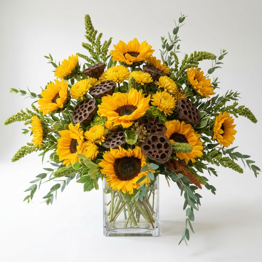 Rustic Autumn Glow Flower Bouquet