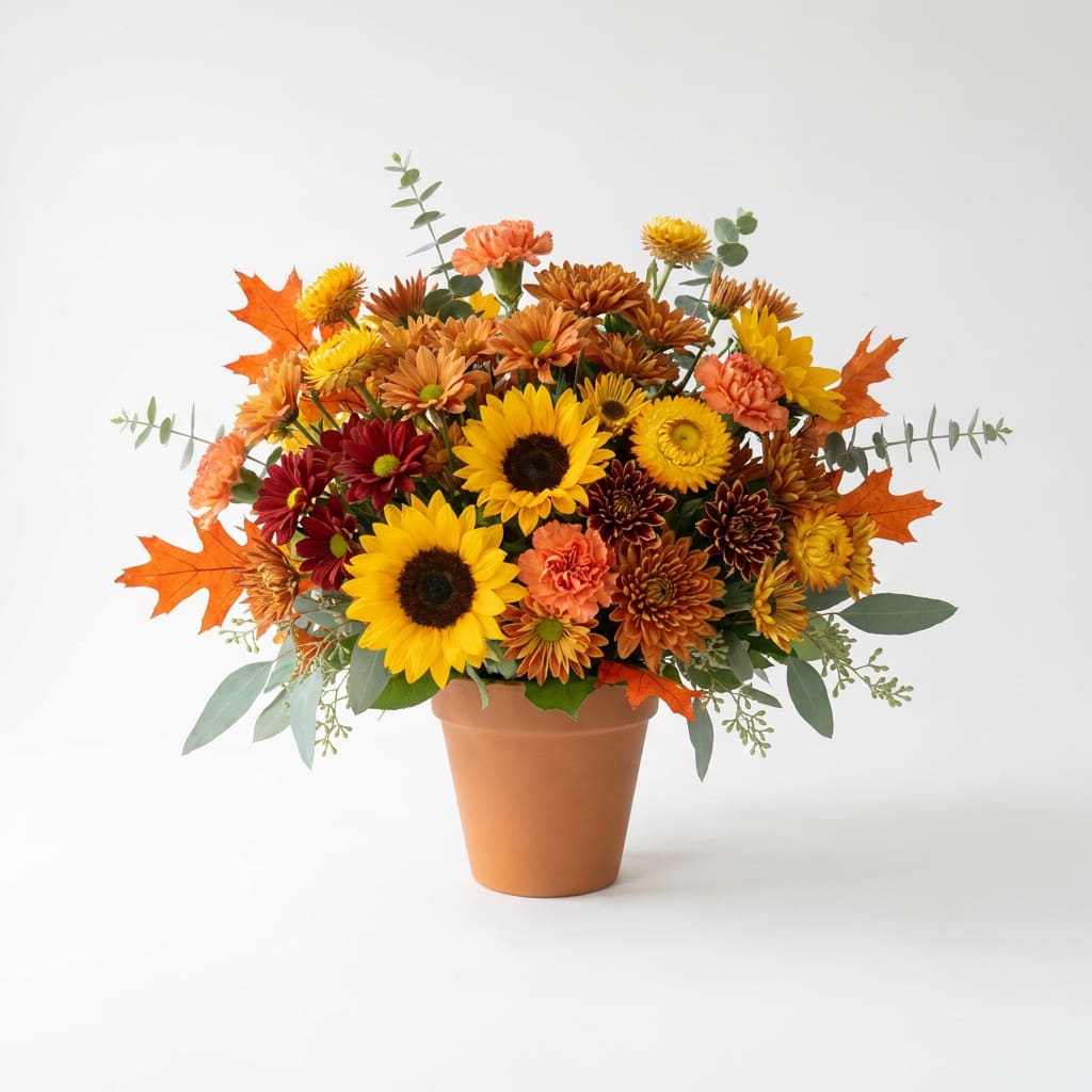 Terracotta Harvest Flower Bouquet