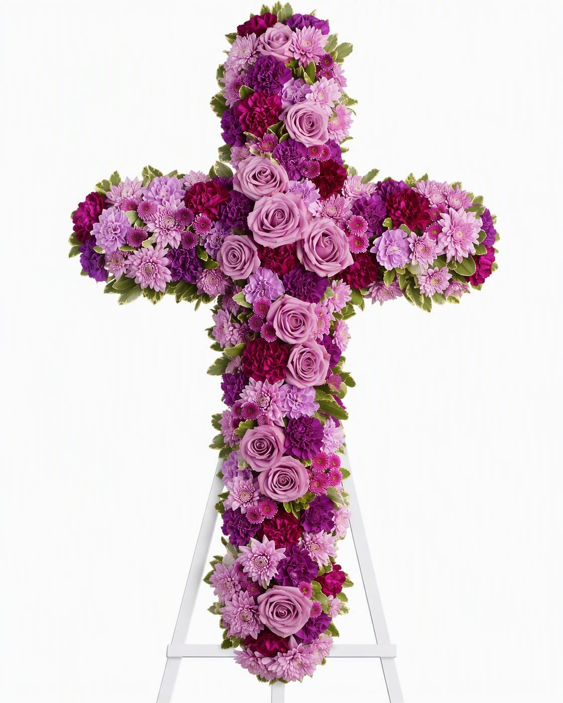 Deepest Faith Cross Flower Bouquet