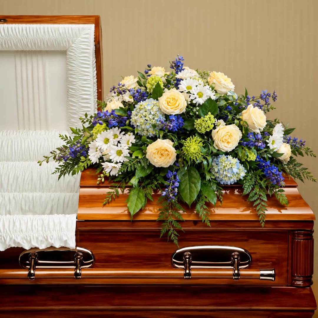 Half casket spray
