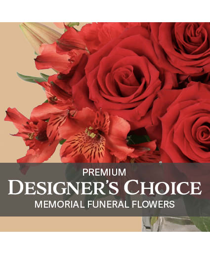Premium Memorial Flowers - Premium Designer's Choice