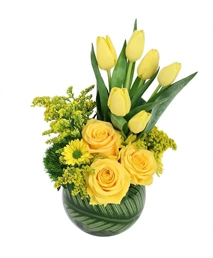 Yellow Optimism - Flower Arrangement