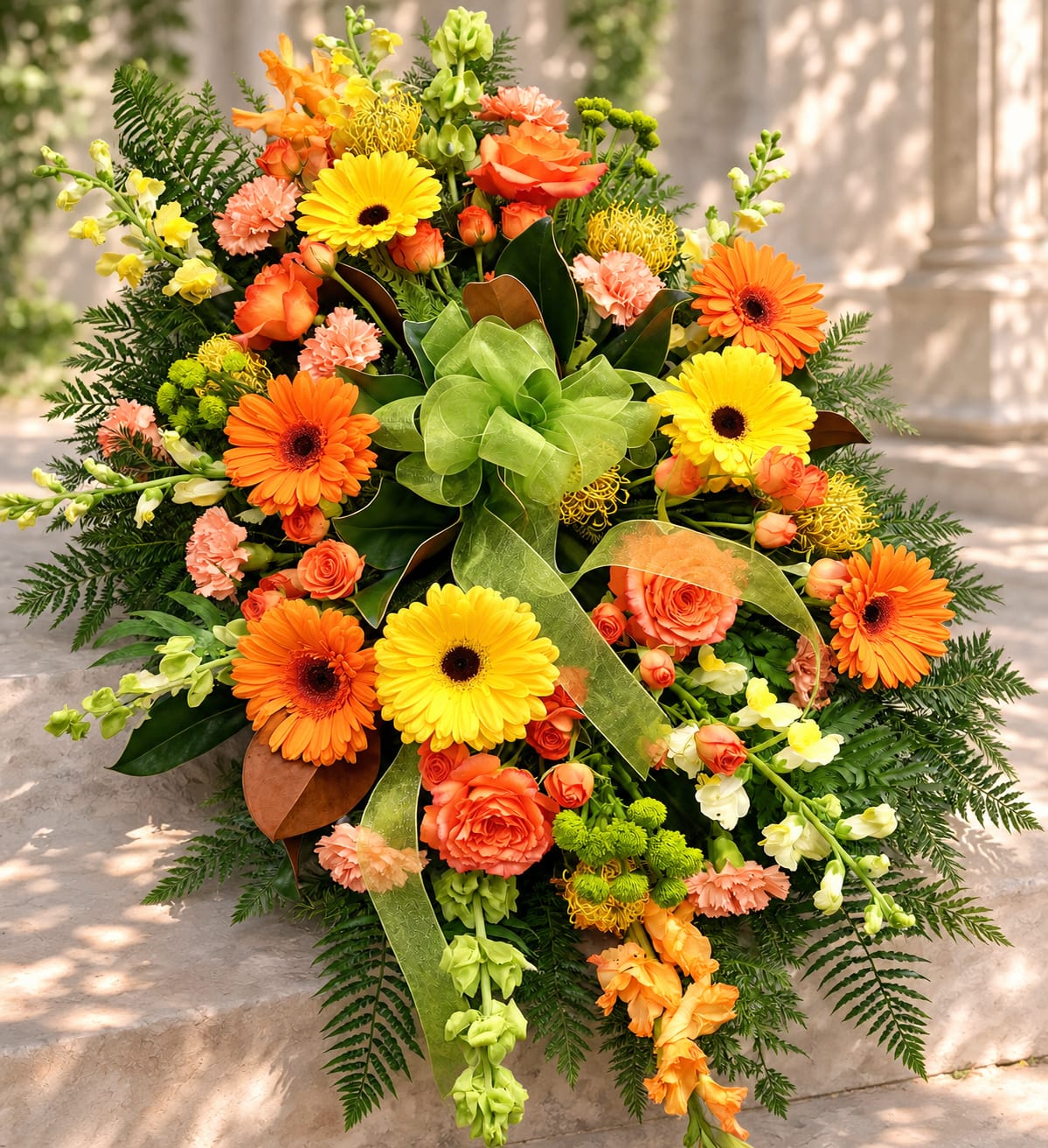 Irish Springtime Easel Spray Flower Bouquet