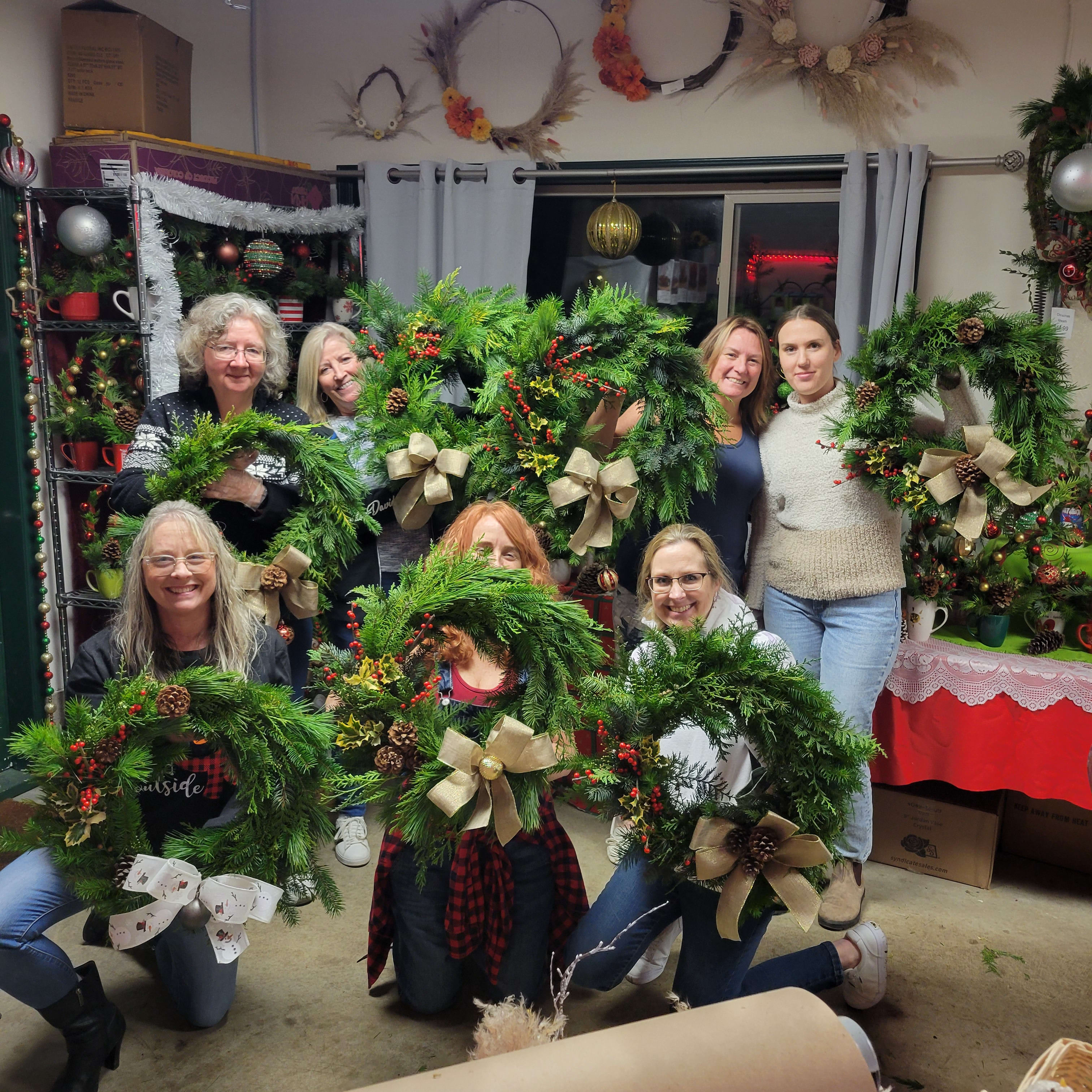 Wreath Workshop Nov 13th 7pm - 9pm Flower Bouquet