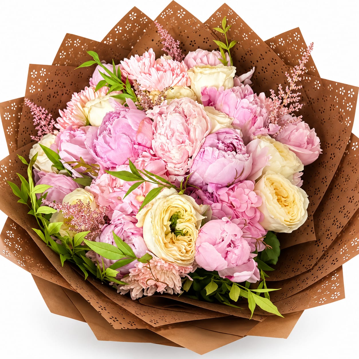 Blushing Peonies Flower Bouquet