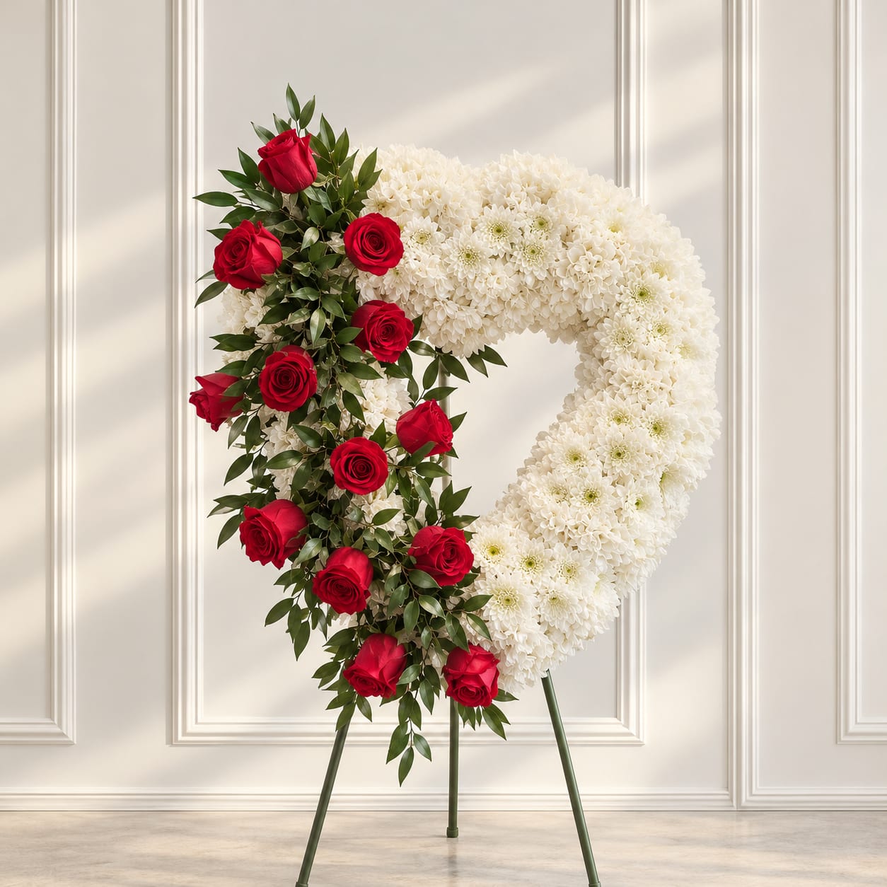 Crimson Grace Heart Wreath