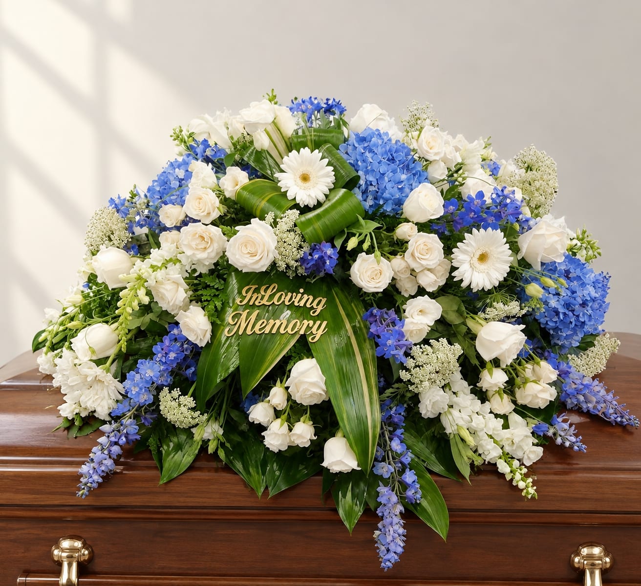 In Loving Memory Casket Cover