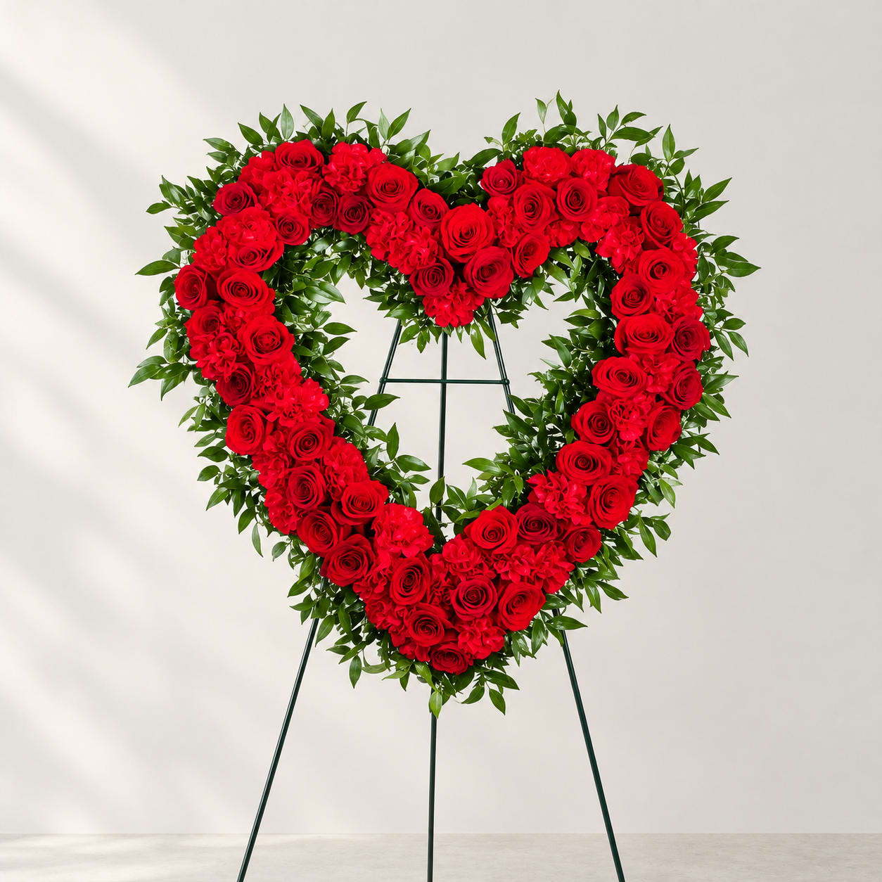 Blessings in Red Heart Wreath