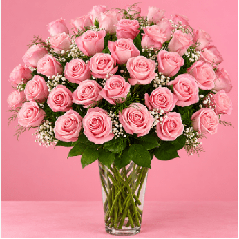 Long Stem Pink Roses