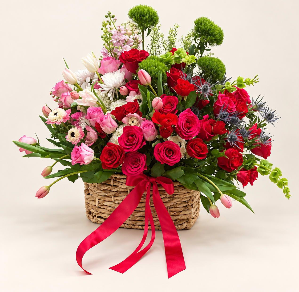 Anniversary Flower Basket Flower Bouquet