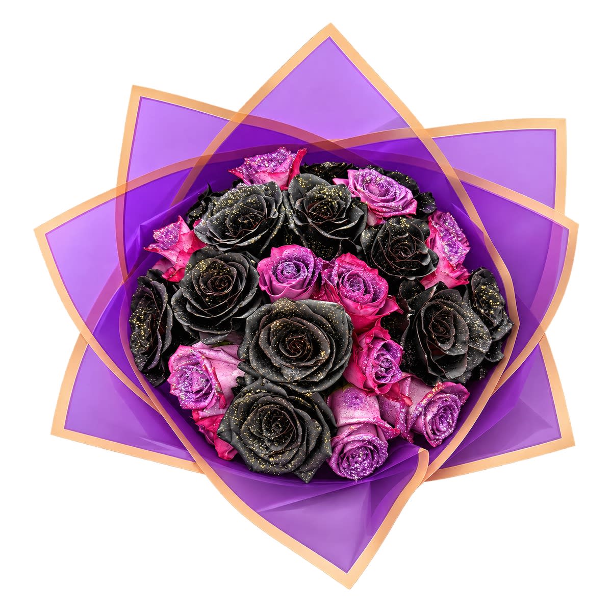 Black and Purple Bouquet Flower Bouquet