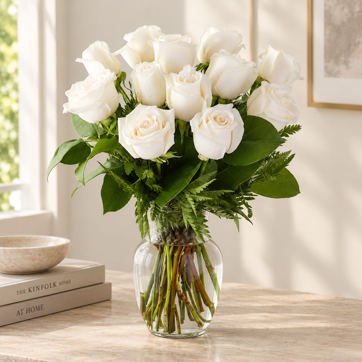 Timeless White Roses