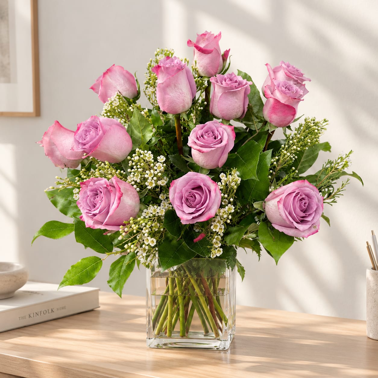 Dozen Lavender Roses