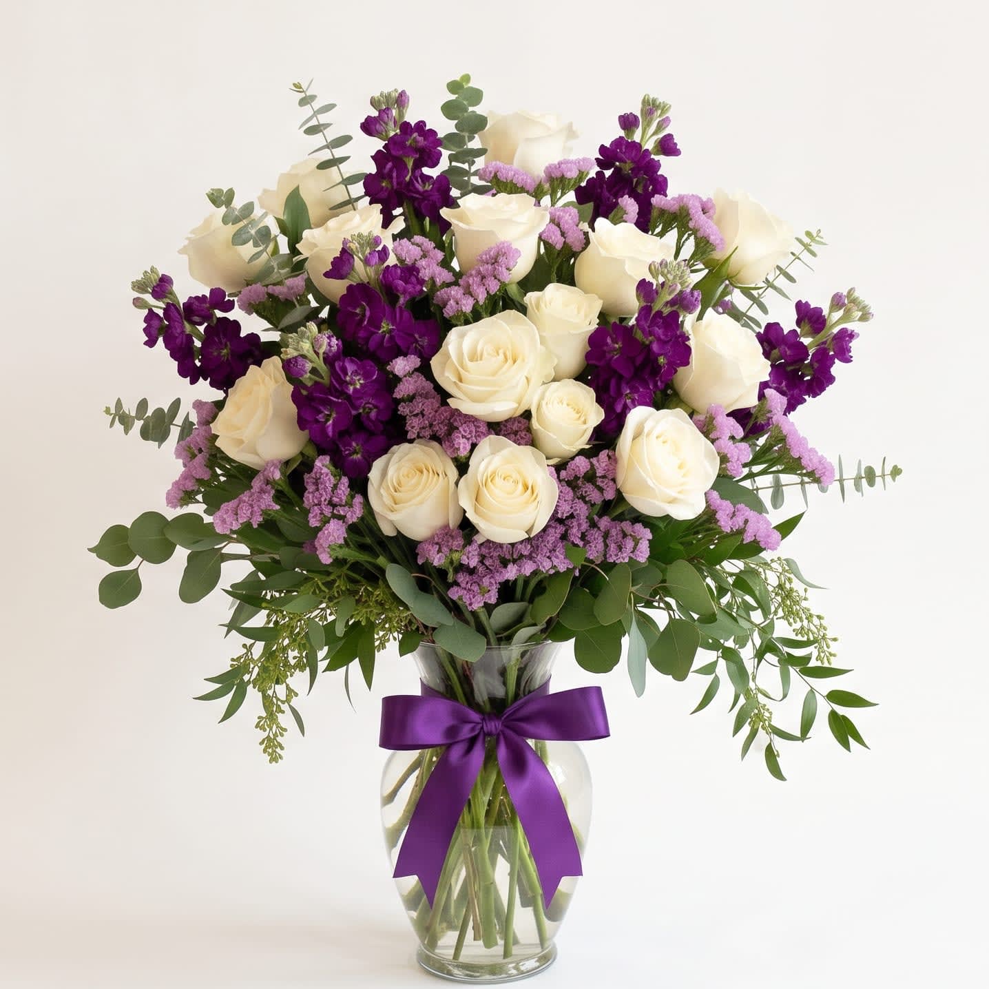Royal Amethyst & Rose Bouquet