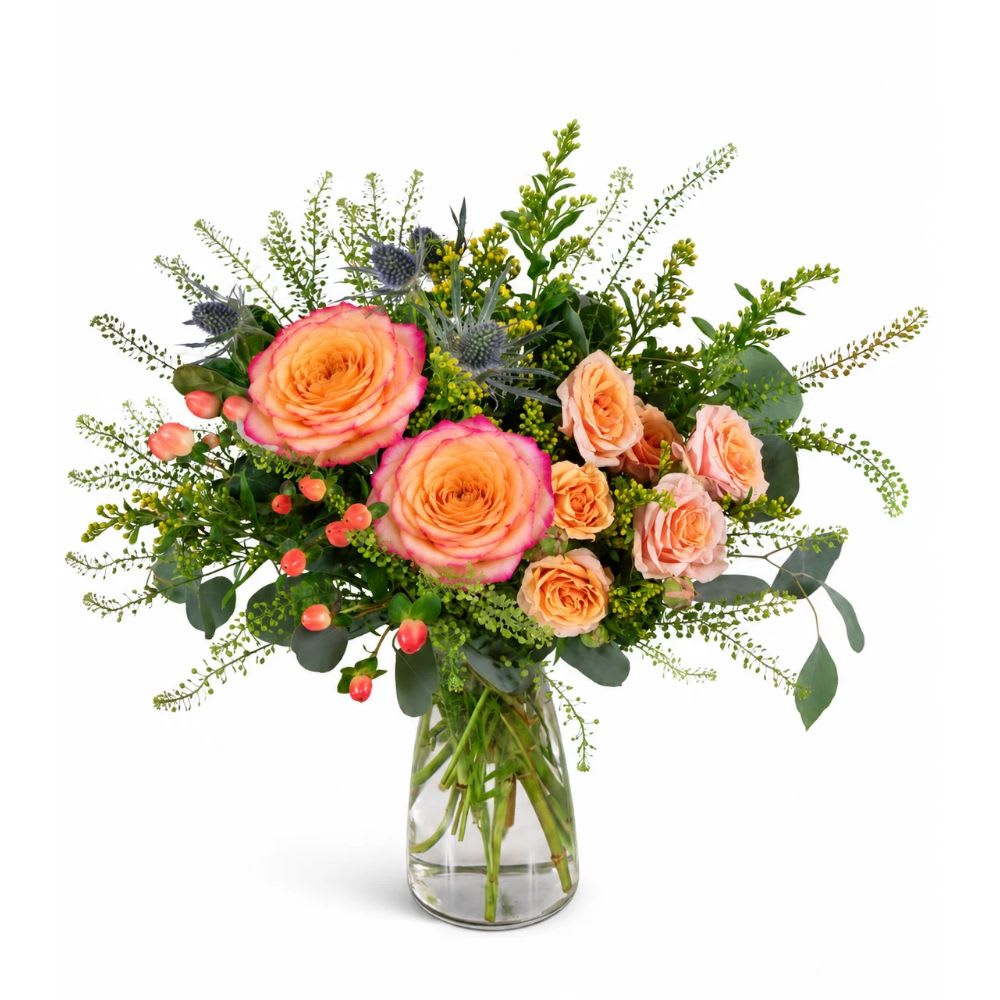 Wild Heather Rose Flower Bouquet