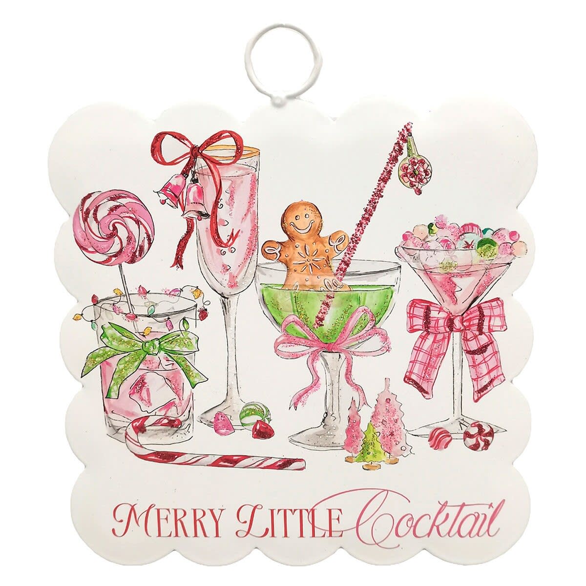 Mini Scallop Art "Merry Little Cocktail"