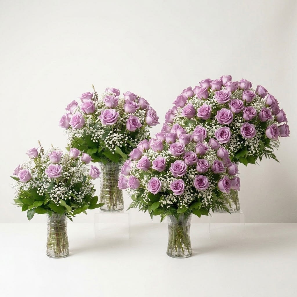 Lavender Rose Bouquet Flower Bouquet