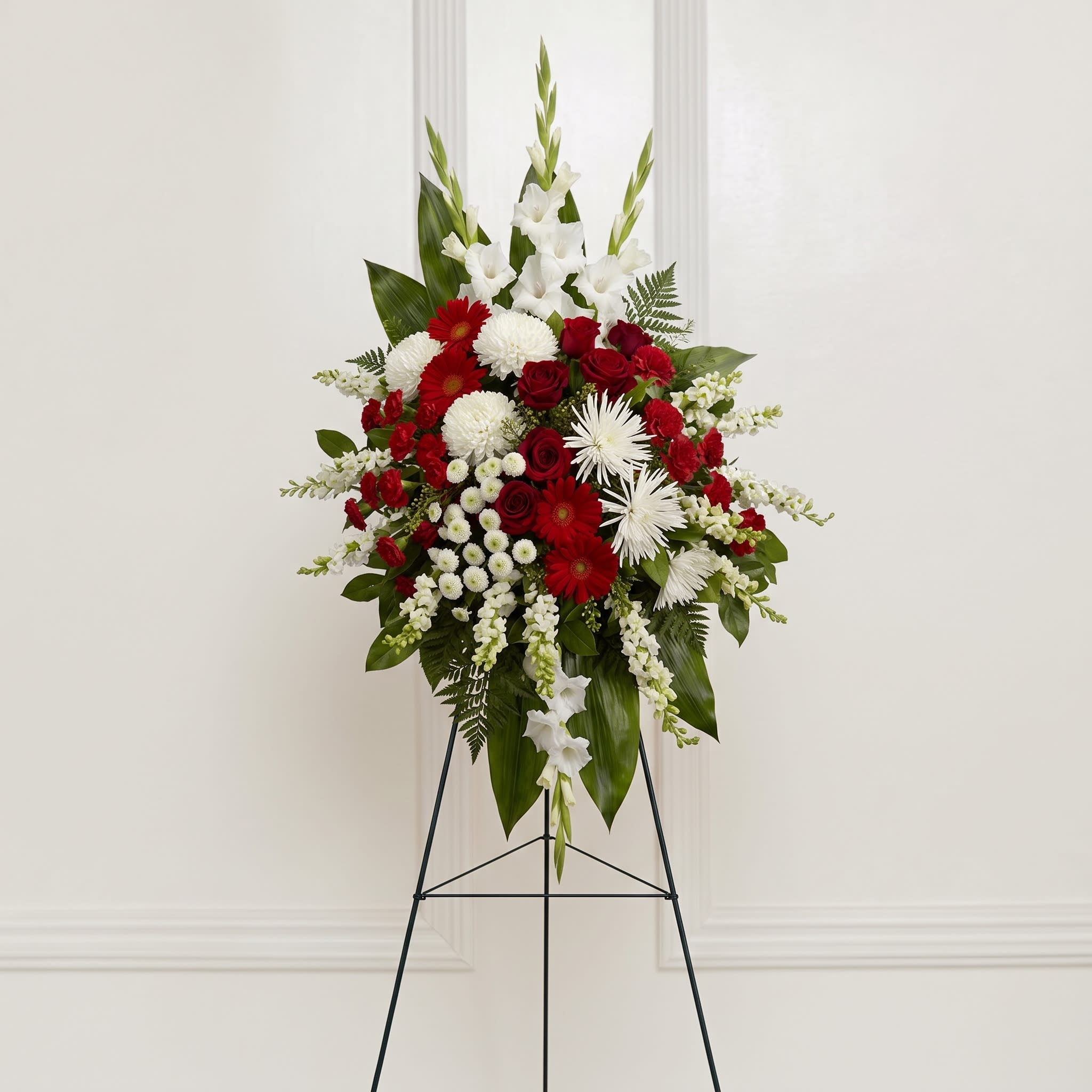 Crimson Remembrance Standing Spray