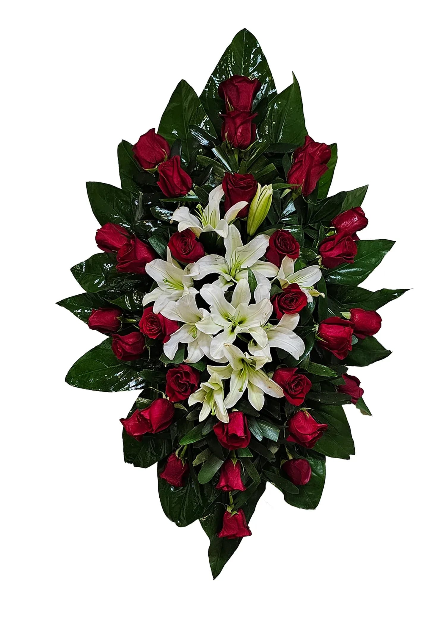 CR-26 Corona de rosas y lirios Flower Bouquet