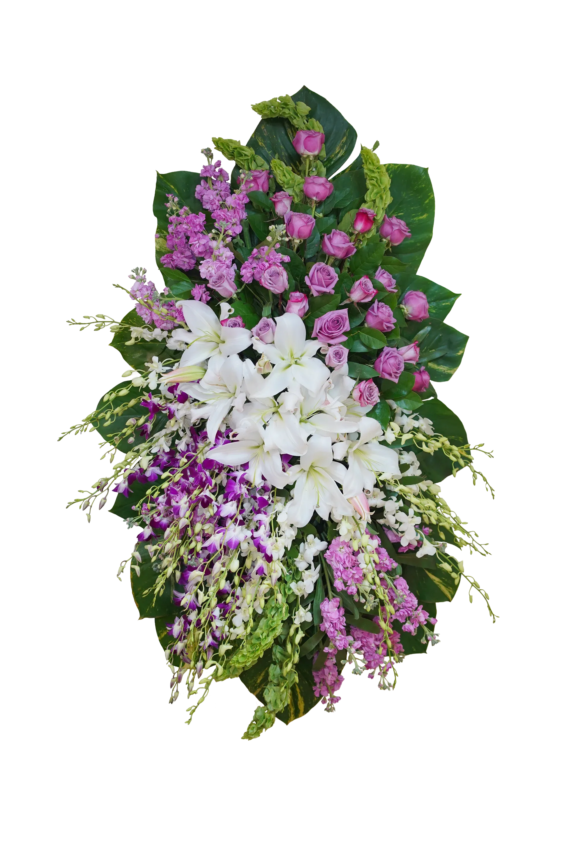CR-30 Corona de rosas, lirios y orquídeas