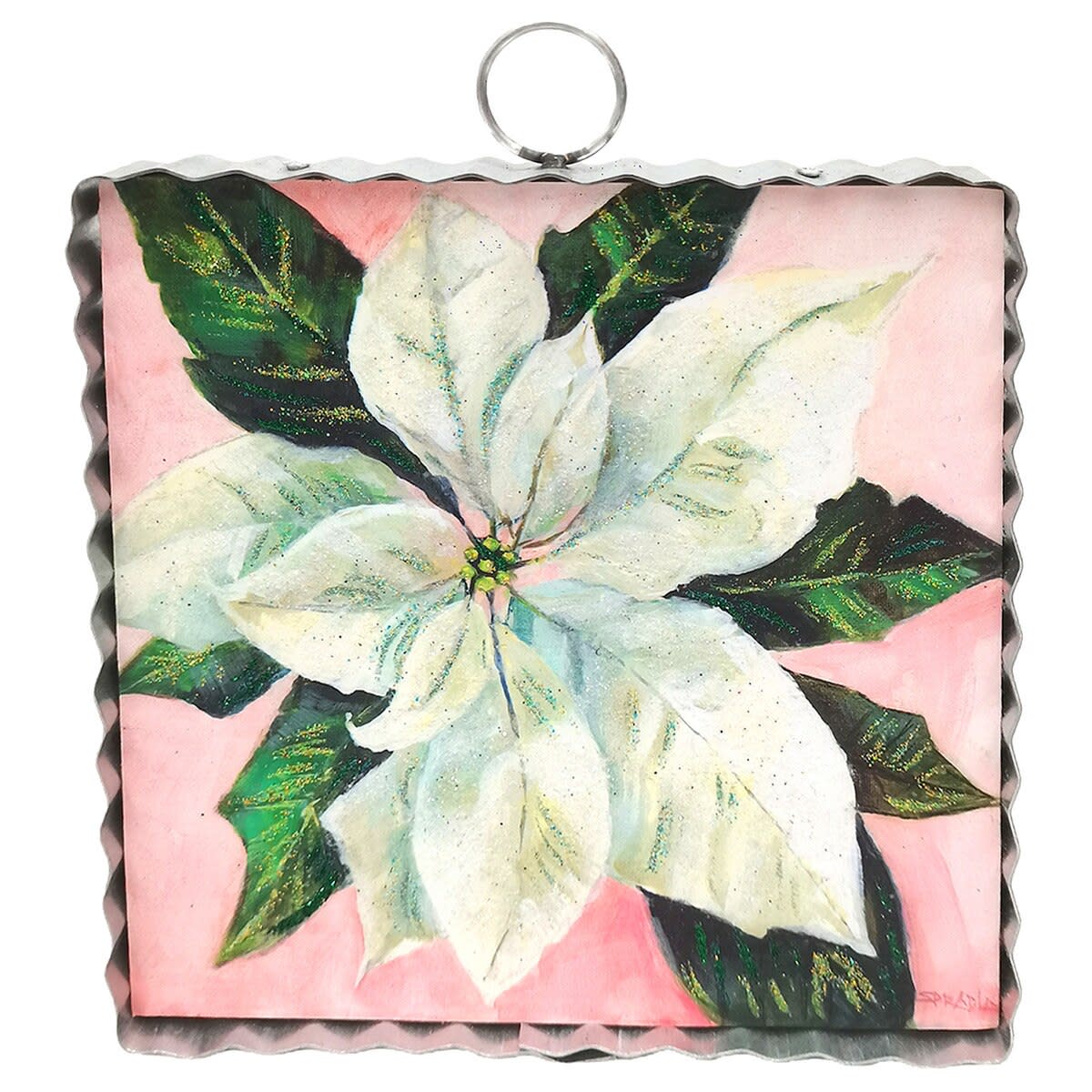 Mini Art White Poinsettia