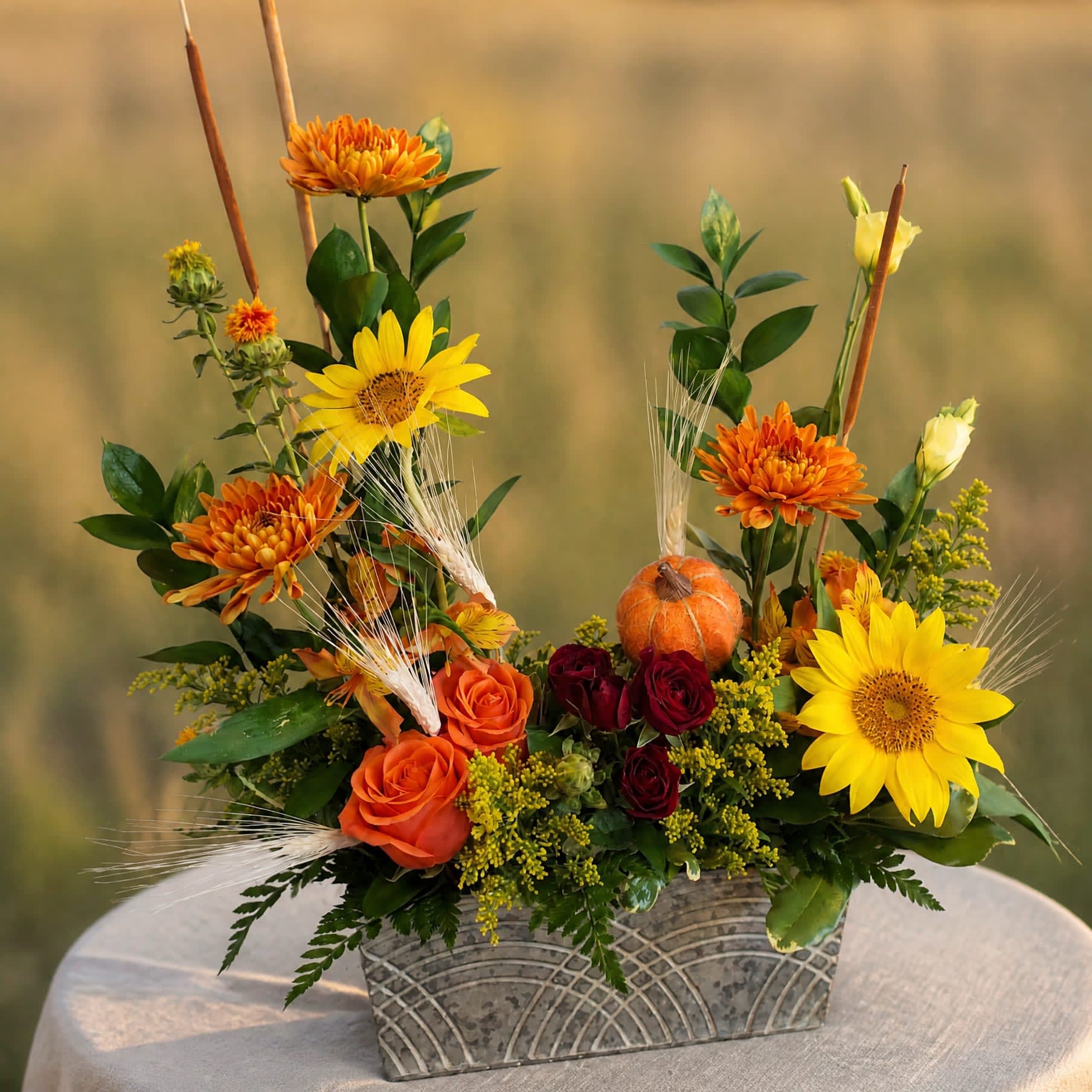 Autumn Box Flower Bouquet