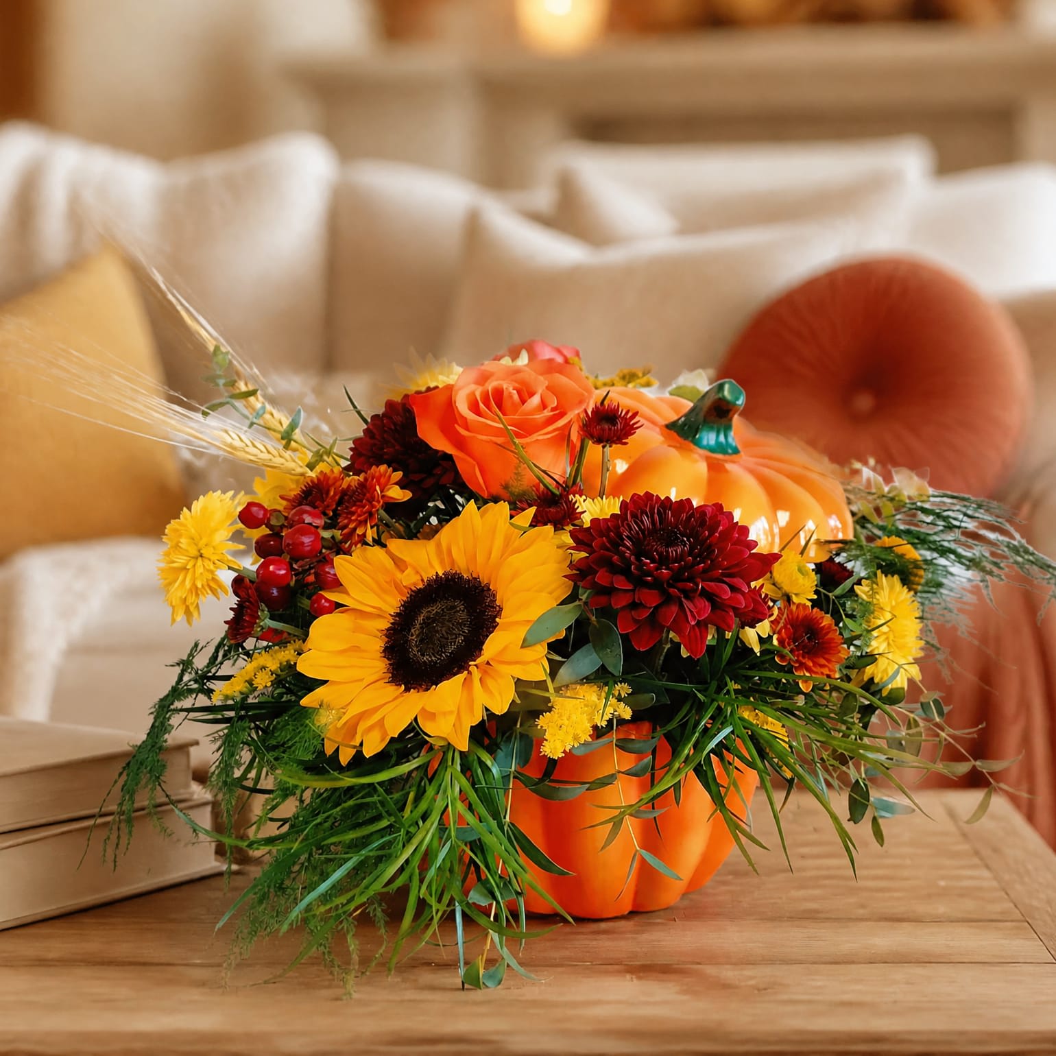 Pumpkin Patch Flower Bouquet