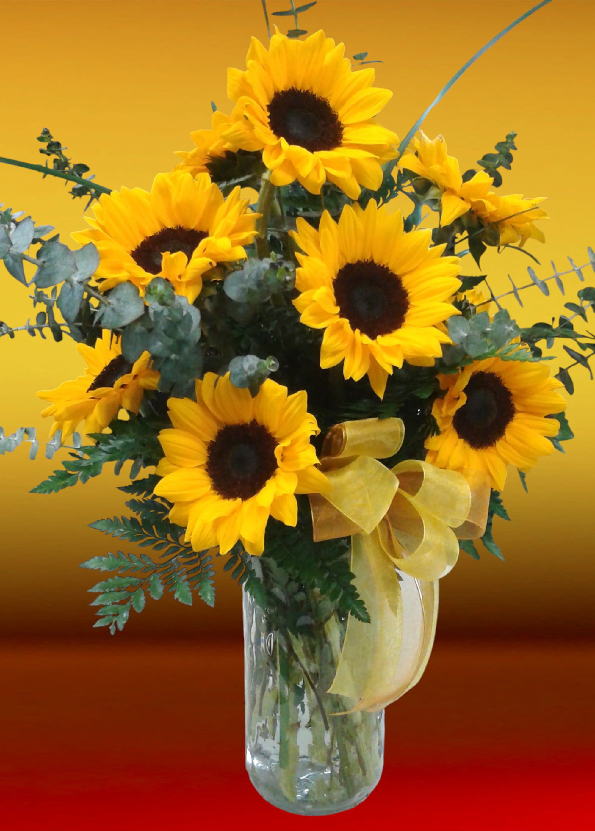 Sun Kissed Sunflowers Flower Bouquet