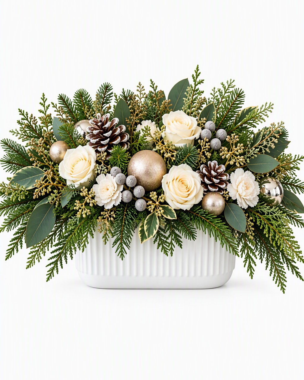 Winter Luxe Christmas Centrepiece