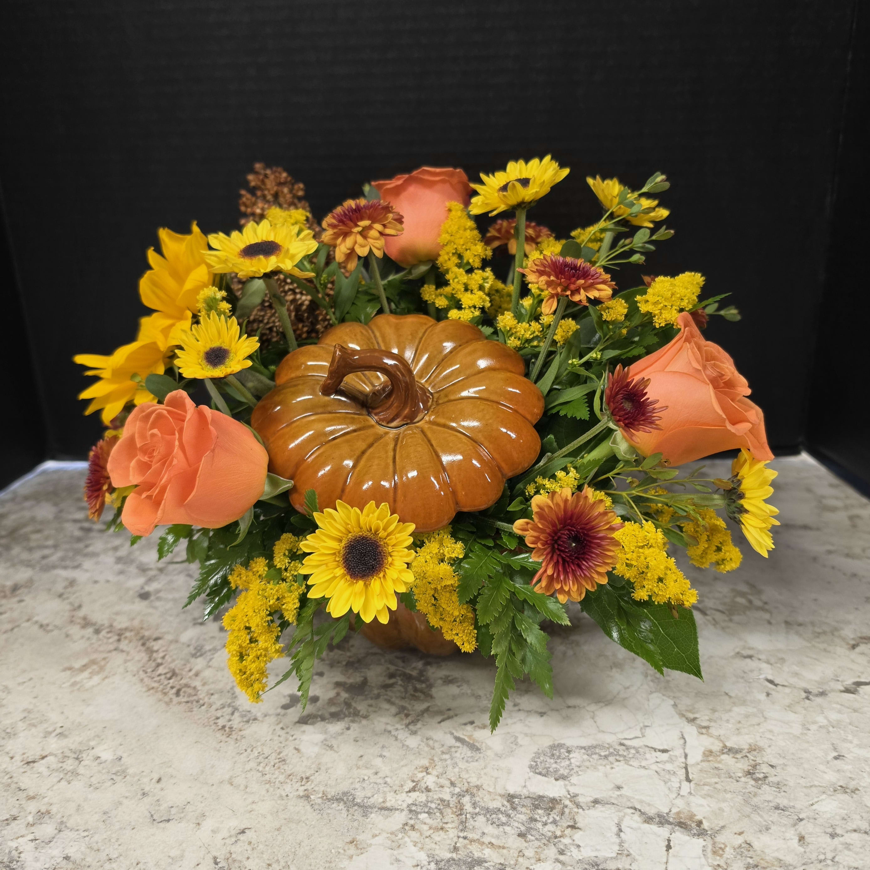 Hello, Pumpkin Flower Bouquet