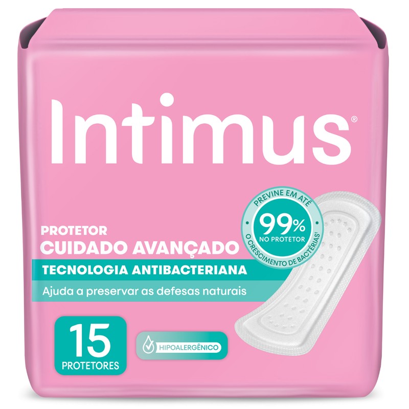 PROT DIÁRIO INTIMUS TECNOLOGIA ANTIBACTERIANA C/15