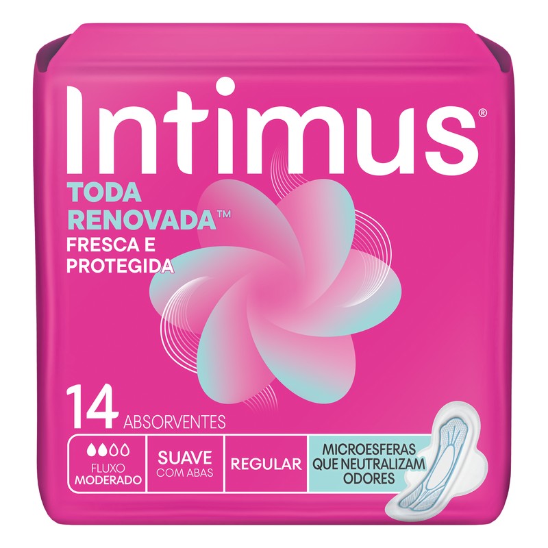 ABS INTIMUS TODA RENOVADA SUAVE COM ABAS C/14